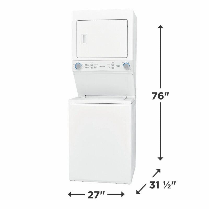 Frigidaire Gas Washer/Dryer Laundry Center - 3.9 Cu. Ft Washer and 5.5 Cu. Ft. Dryer - (FLCG7522AW) - FRIGIDAIRE
