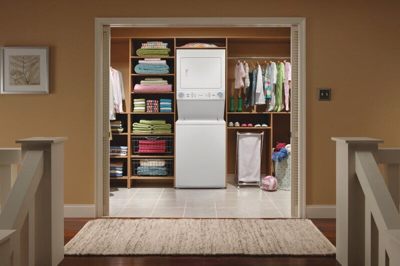 Frigidaire Gas Washer/Dryer Laundry Center - 3.9 Cu. Ft Washer and 5.5 Cu. Ft. Dryer - (FLCG7522AW) - FRIGIDAIRE