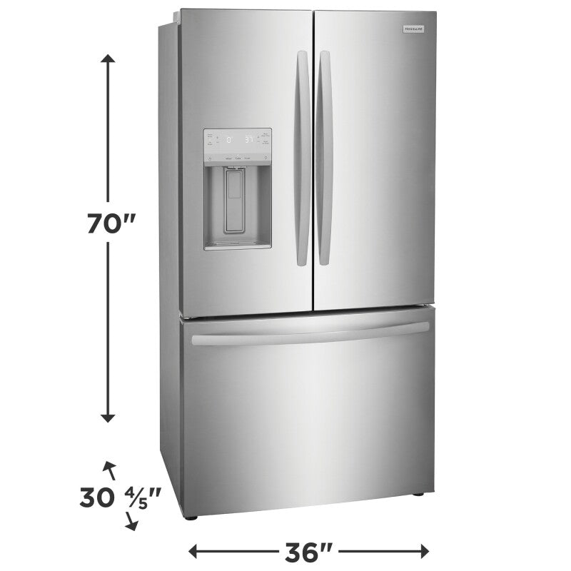 Frigidaire 22.6 Cu. Ft. Counter-Depth French Door Refrigerator - (FRFC2323AS) - FRIGIDAIRE