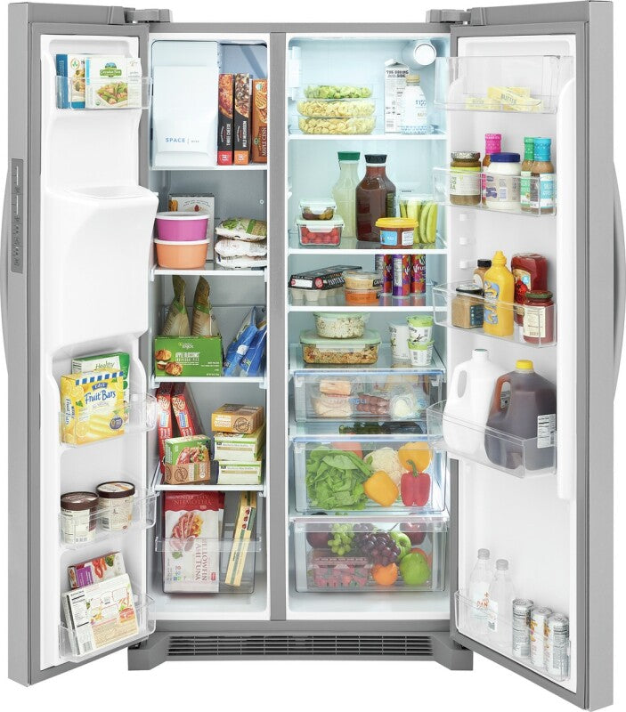 Frigidaire 22.3 Cu. Ft. 36" Counter Depth Side by Side Refrigerator - (FRSC2333AS) - FRIGIDAIRE