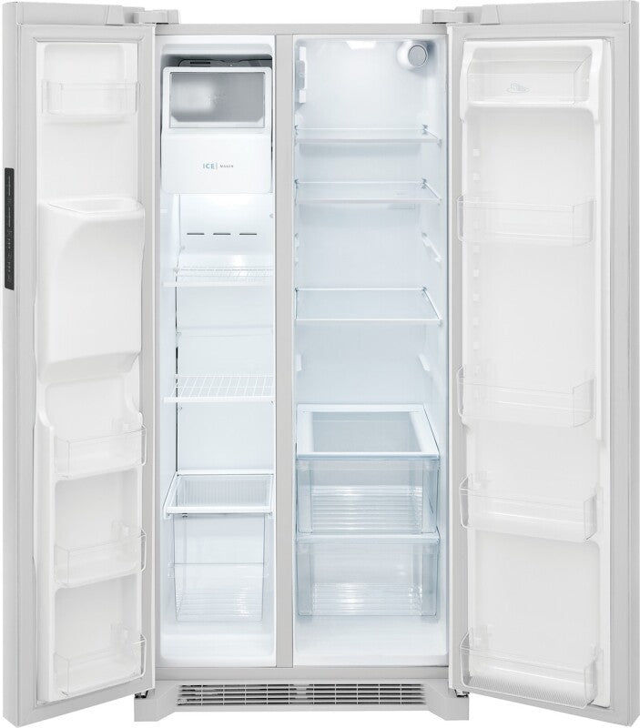 Frigidaire 22.3 Cu. Ft. 33" Standard Depth Side by Side Refrigerator - (FRSS2323AW) - FRIGIDAIRE
