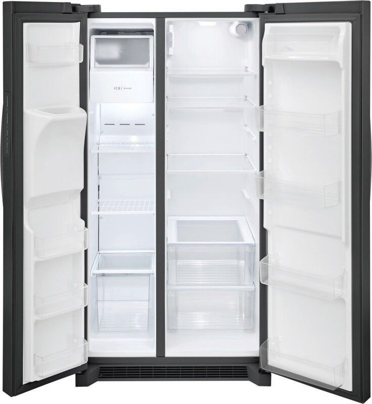Frigidaire 25.6 Cu. Ft. 36" Standard Depth Side by Side Refrigerator - (FRSS2623AB) - FRIGIDAIRE