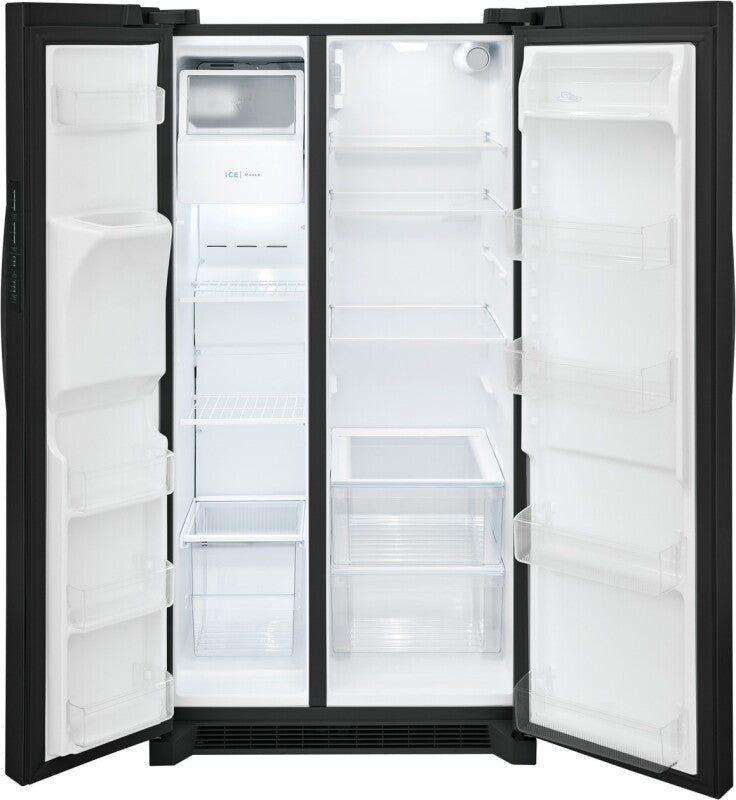 Frigidaire 25.6 Cu. Ft. 36" Standard Depth Side by Side Refrigerator - (FRSS2623AB) - FRIGIDAIRE