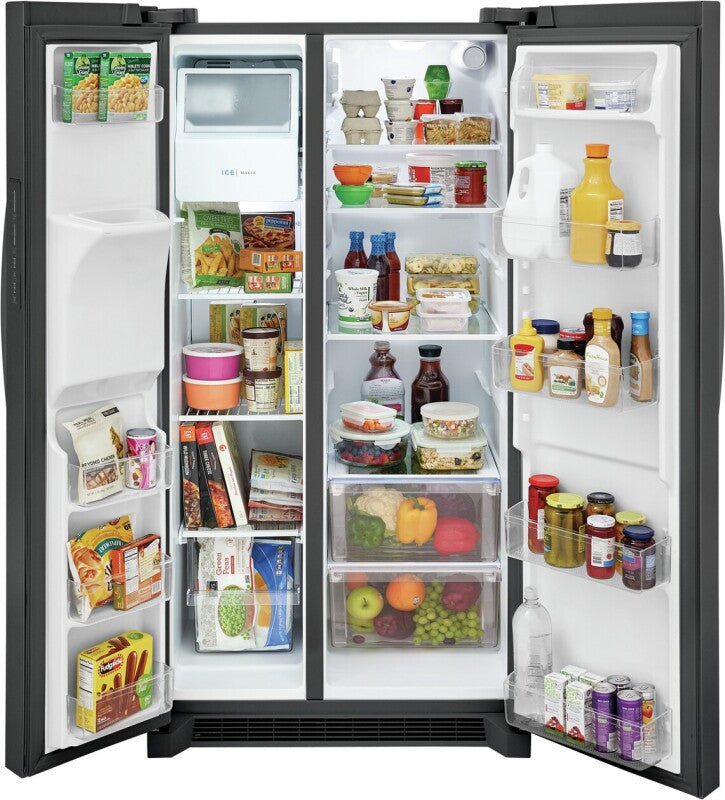 Frigidaire 25.6 Cu. Ft. 36" Standard Depth Side by Side Refrigerator - (FRSS2623AD) - FRIGIDAIRE