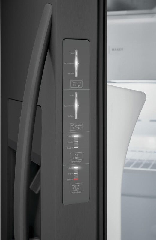 Frigidaire 25.6 Cu. Ft. 36" Standard Depth Side by Side Refrigerator - (FRSS2623AD) - FRIGIDAIRE