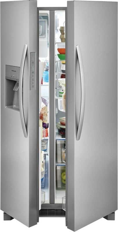 Frigidaire 25.6 Cu. Ft. 36" Standard Depth Side by Side Refrigerator - (FRSS2623AS) - FRIGIDAIRE