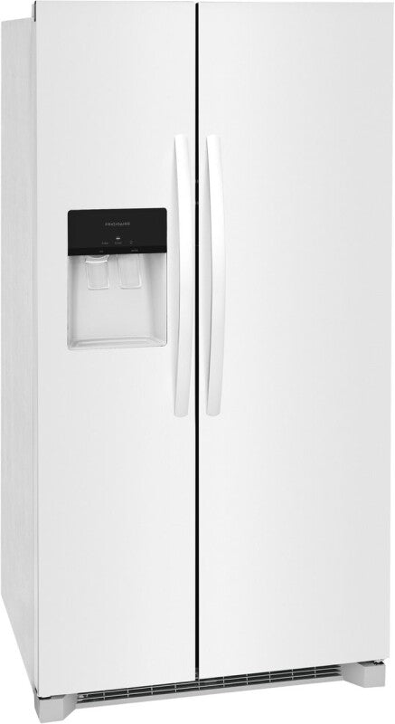 Frigidaire 25.6 Cu. Ft. 36" Standard Depth Side by Side Refrigerator - (FRSS2623AW) - FRIGIDAIRE