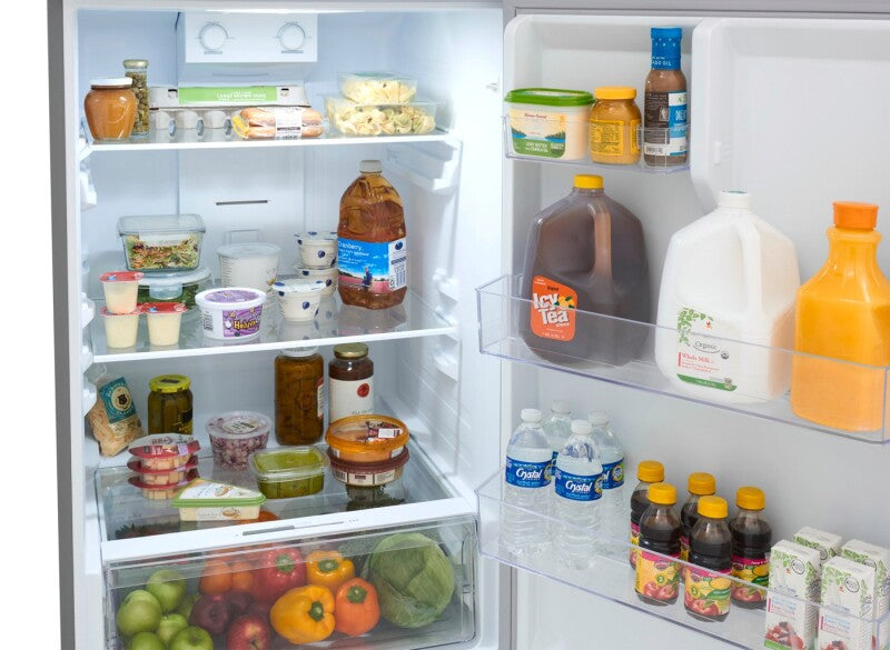 FRTE1622AB- Frigidaire 28 Inch Top Freezer Refrigerator with 16 cu. ft. Capacity, 2 Glass Shelves, Crisper Drawer, Gallon Door Bins - (FRTE1622AB)