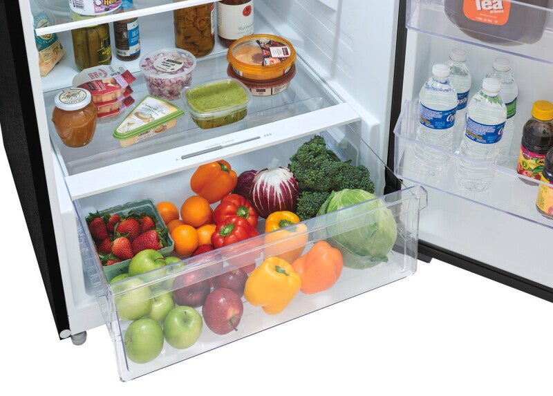 FRTE1622AB- Frigidaire 28 Inch Top Freezer Refrigerator with 16 cu. ft. Capacity, 2 Glass Shelves, Crisper Drawer, Gallon Door Bins - (FRTE1622AB)
