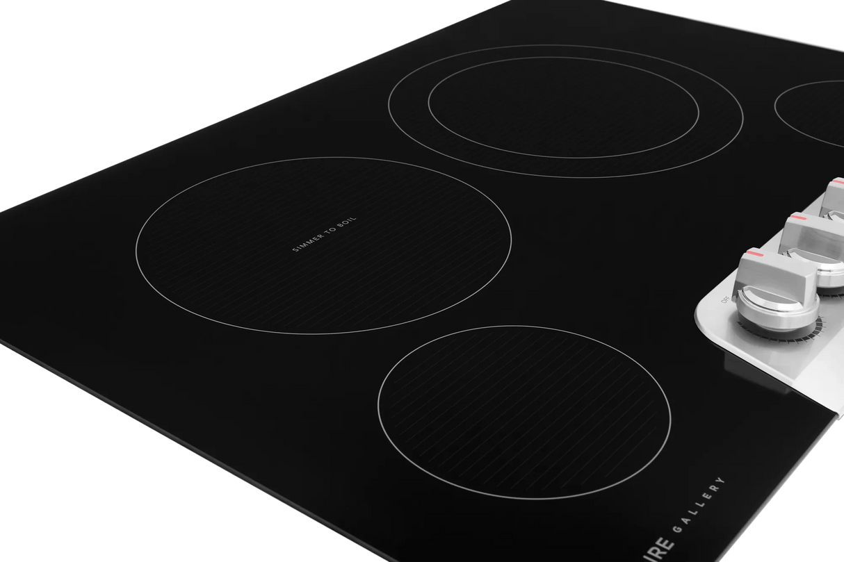 Frigidaire Gallery 30" Electric Cooktop with 4 Radiant Elements, SpaceWise Expandable & EvenTemp, Stainless Steel