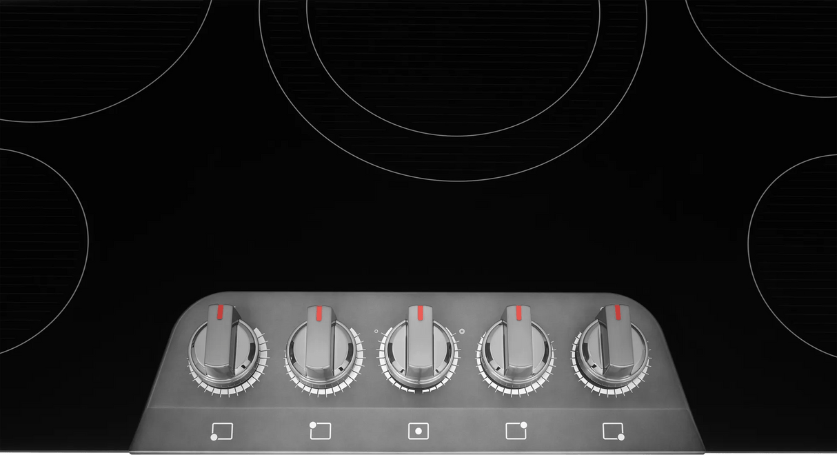 Frigidaire Gallery 36" Electric Cooktop with 5 Radiant Elements & EvenTemp, Black Stainless Steel