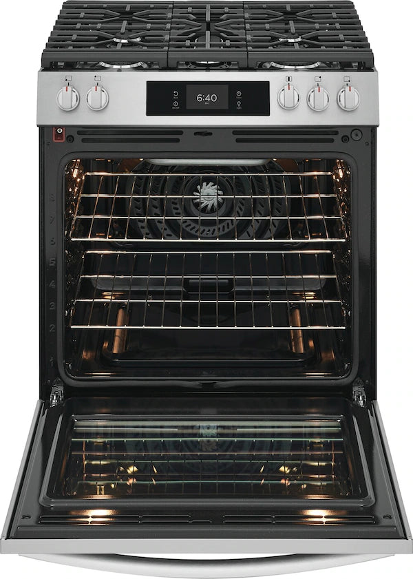 Frigidaire Gallery 30" Front Control Gas Range with Stone-Baked Pizza