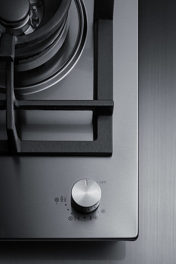 12" Wide 1-burner Gas Cooktop In Stainless Steel - (GCJ1SS) - SUMMIT