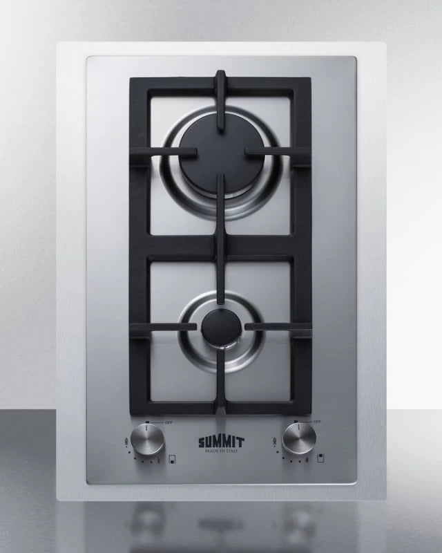 15" Wide 2-burner Gas Cooktop In Stainless Steel - (GCJ2SSTK15)