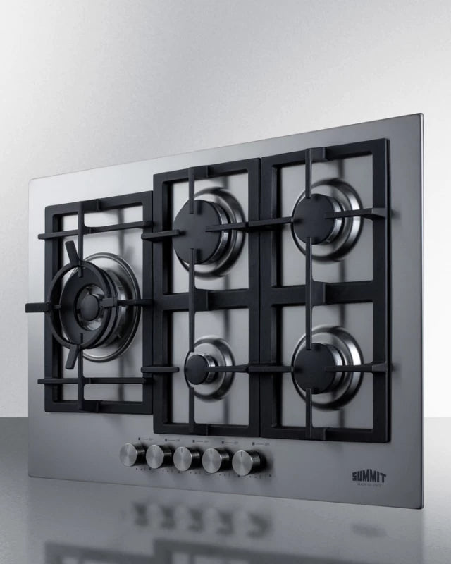 30" Wide 5-burner Propane Gas Cooktop In Stainless Steel - (GCJ5SSLP)