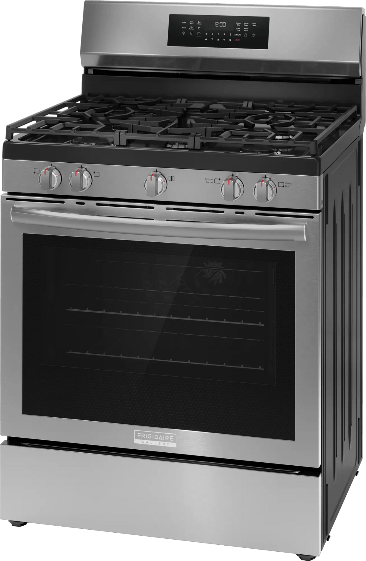 Frigidaire Gallery 30" Freestanding Gas Range with Total Convection & Air Fry, 5.1 Cu. Ft., Stainless Steel - GCRG3059BF