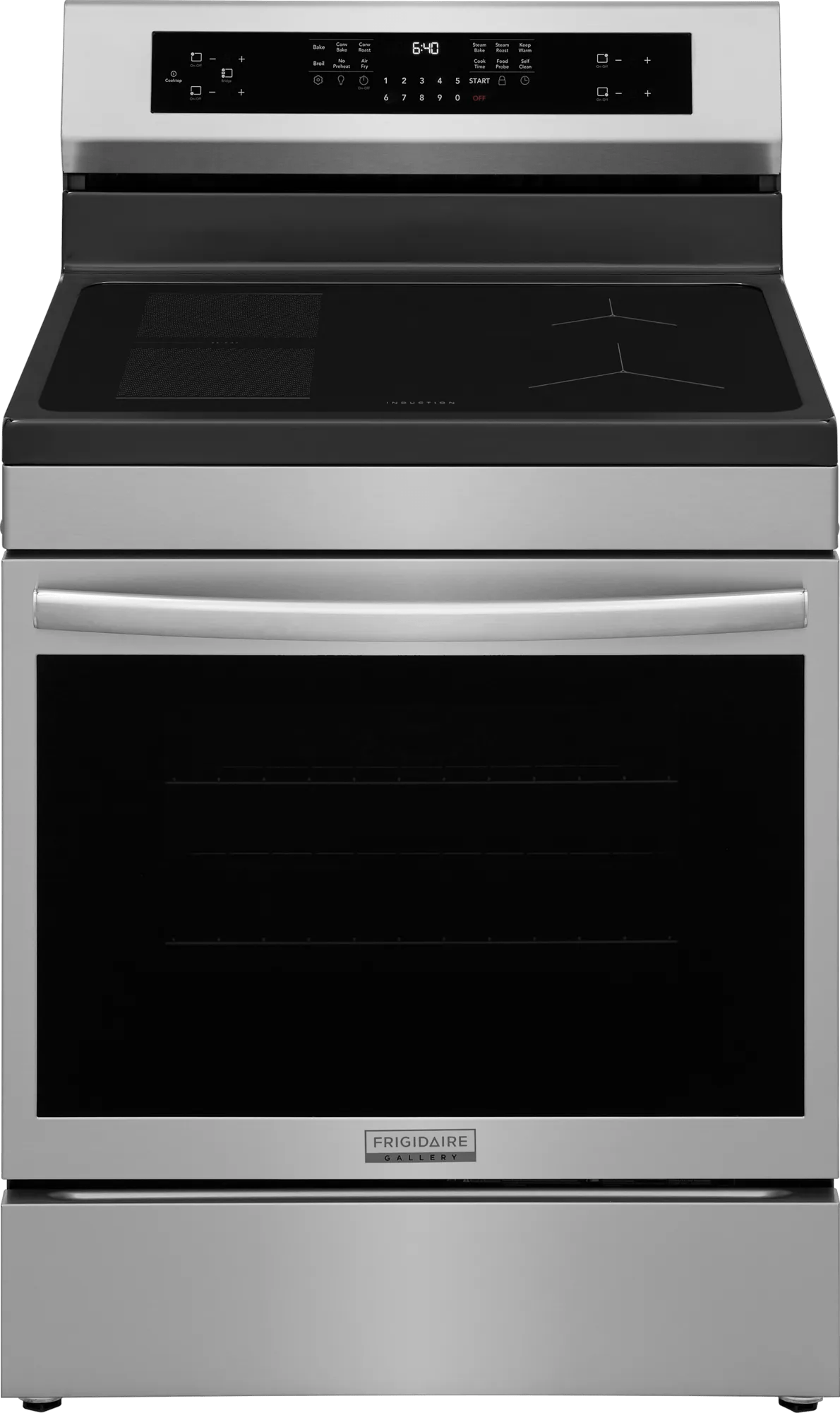 Frigidaire Gallery 30" Freestanding Induction Range with Total Convection & Air Fry, 5.3 Cu. Ft., Smudge-Proof Stainless Steel - GCRI306HBF