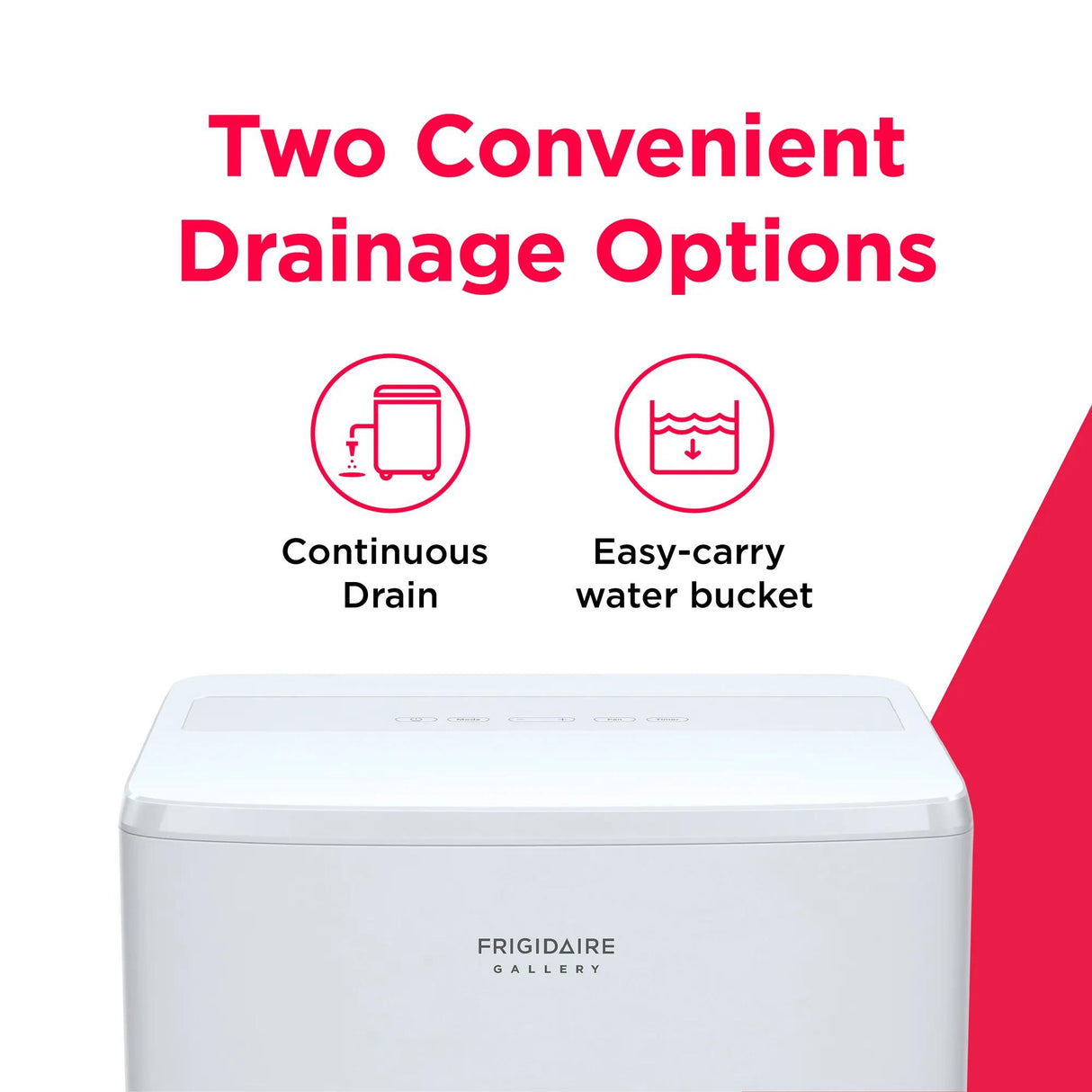Frigidaire Gallery 2-in-1 35-Pint Smart Wi-Fi Dehumidifier with Built-In Allergy Filter, Energy Star, White