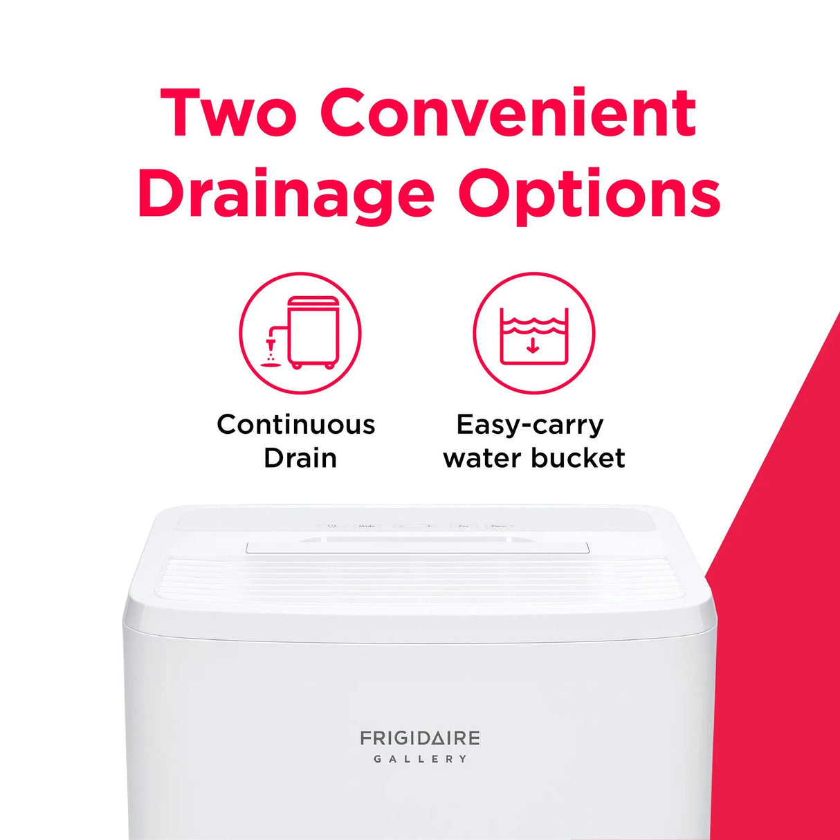 Frigidaire Gallery 2-in-1 50-Pint Smart Wi-Fi Dehumidifier with Built-In Allergy Filter, Energy Star, White