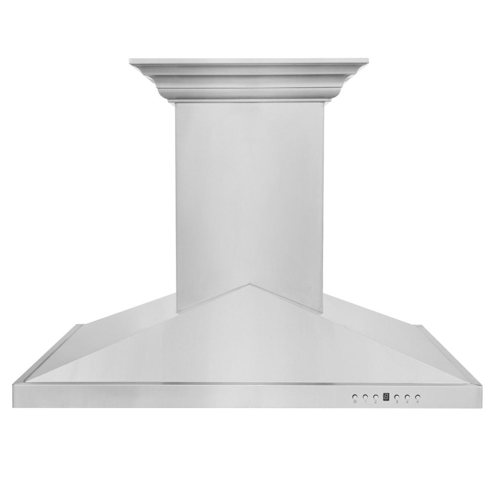 ZLINE 30 in. CrownSound™ Ducted Vent Island Mount Range Hood in Stainless Steel with Built-in Bluetooth Speakers (GL1iCRN-BT-30) - (GL1ICRNBT30) -