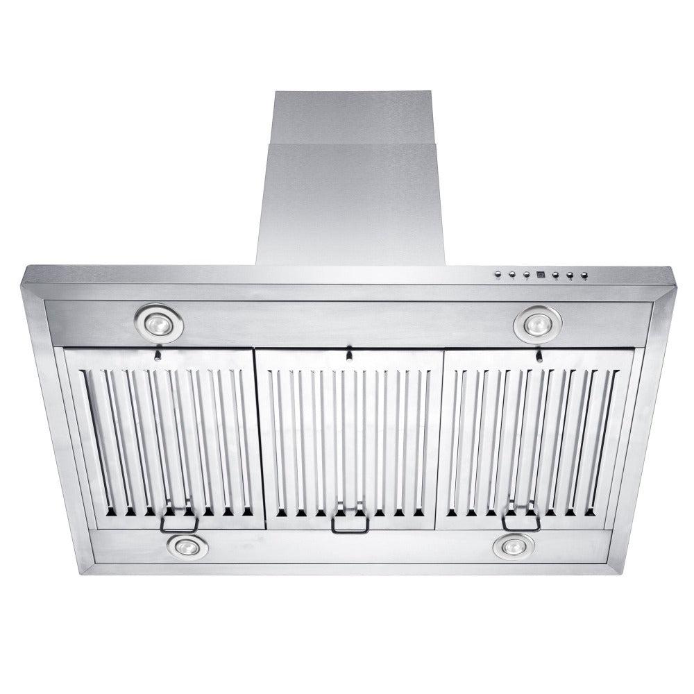 48" Ducted Island Mount Range Hood with Single Remote Blower - 48 Inch / 400 - (GL2IRS48400) -