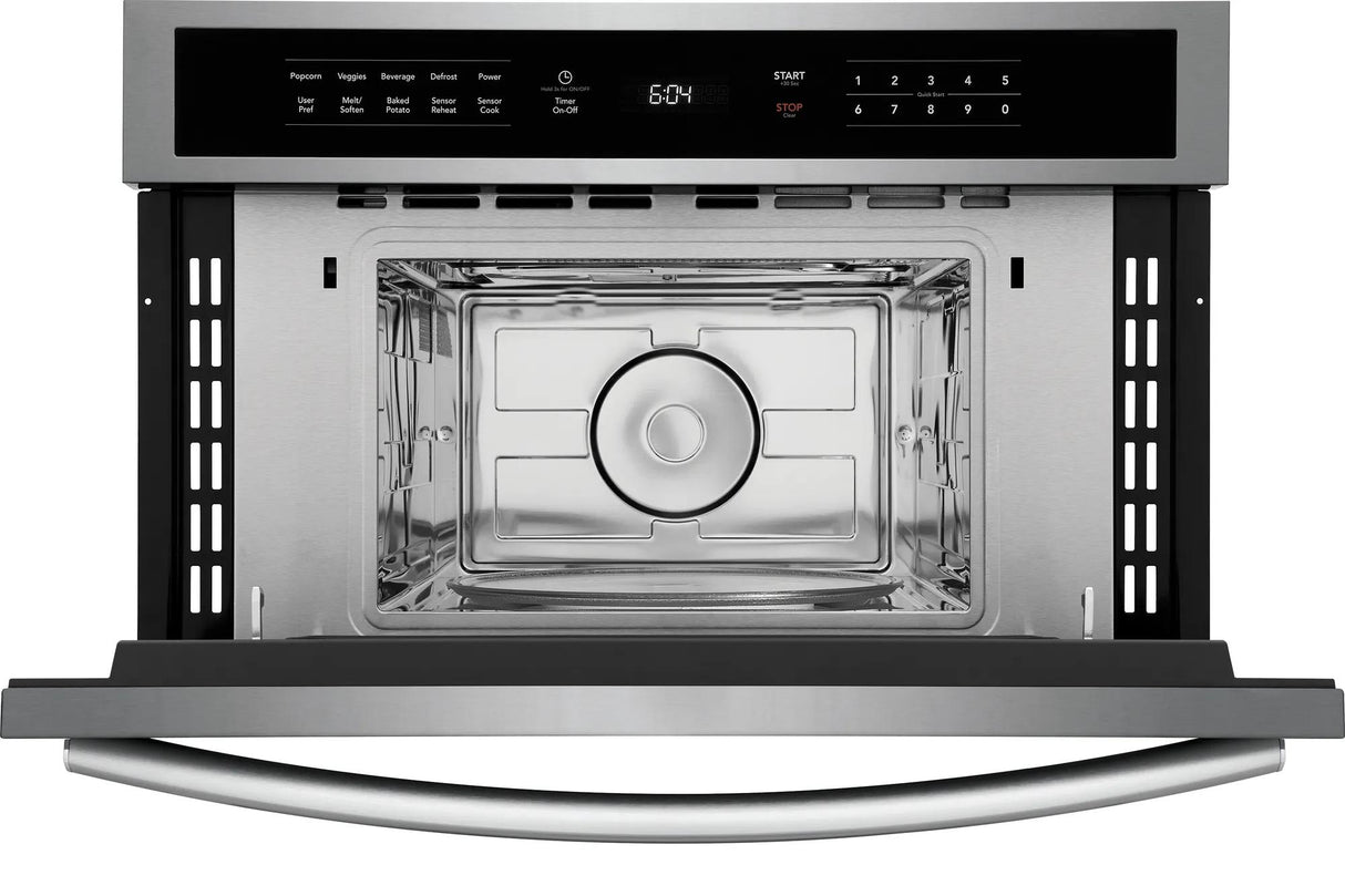 Frigidaire Gallery 30" Built-In Microwave Oven with Drop-Down Door, 1.6 Cu. Ft., Smudge-Proof Stainless Steel