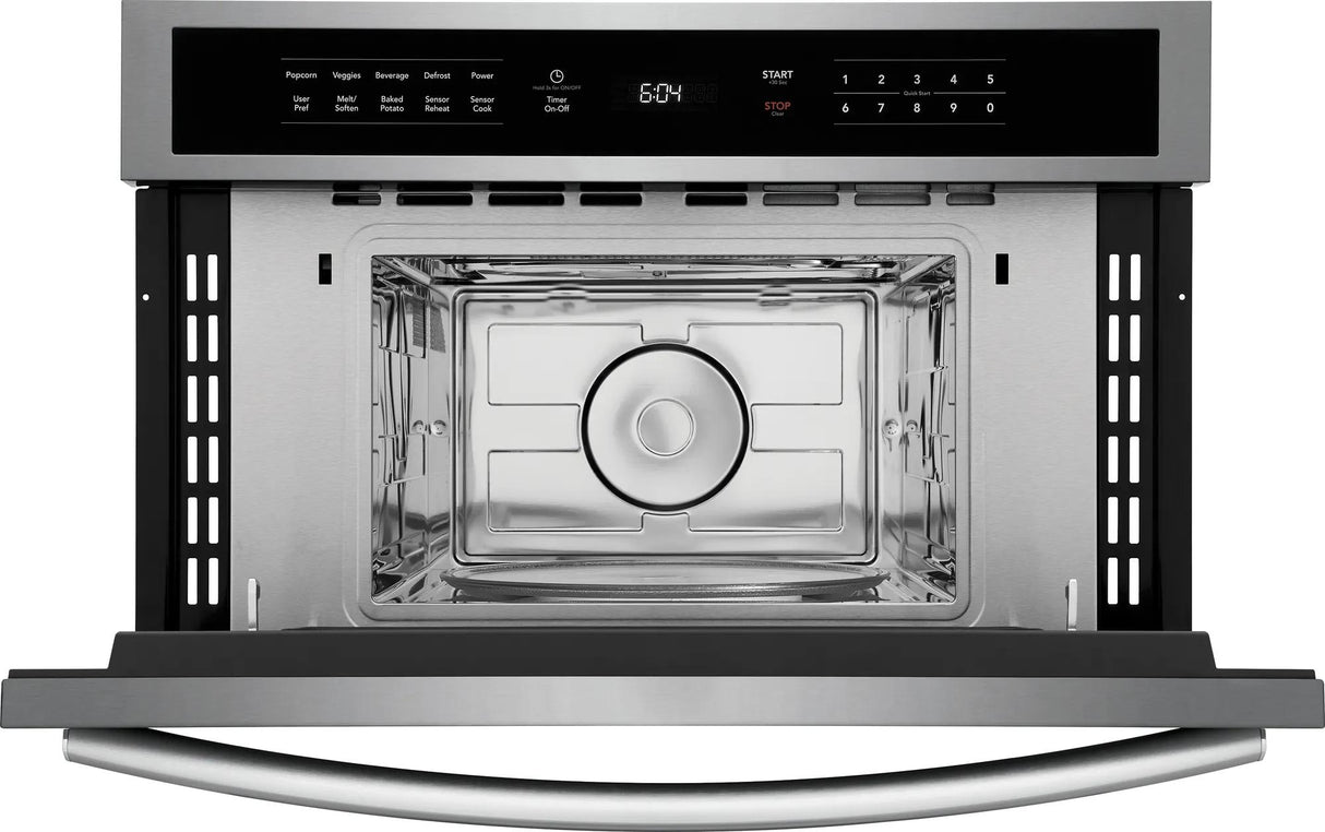 Frigidaire Gallery 30" Built-In Microwave Oven with Drop-Down Door, 1.6 Cu. Ft., Smudge-Proof Stainless Steel