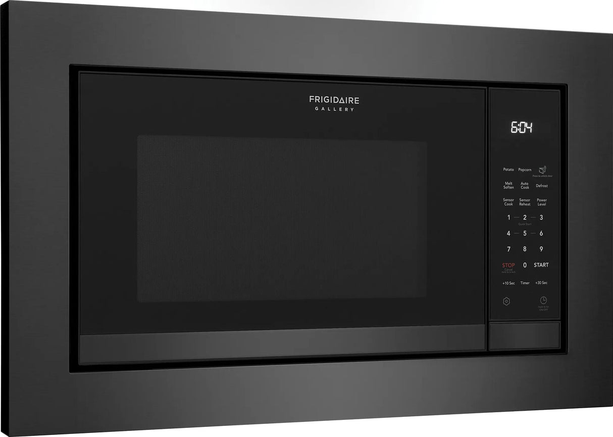Frigidaire Gallery 2.2 Cu. Ft. Built-In Microwave with Sensor Cooking, Smudge-Proof Black Stainless Steel