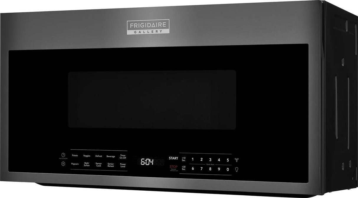 Frigidaire Gallery 1.9 Cu. Ft. Over-the-Range Microwave with Sensor Cook, Smudge-Proof Black Stainless Steel