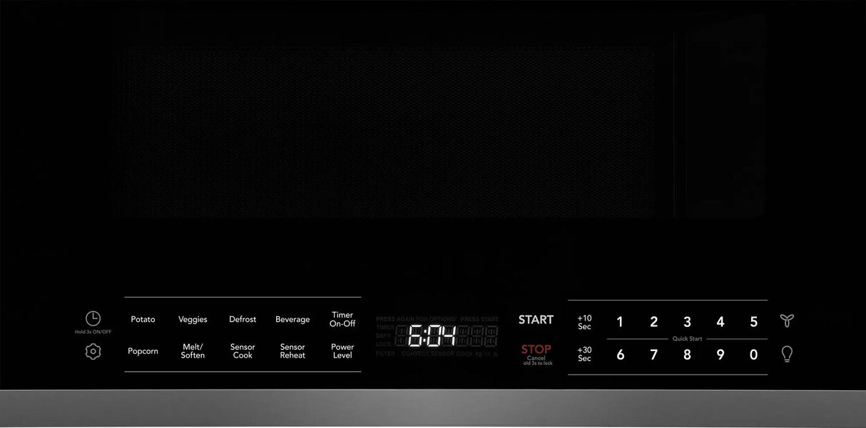 Frigidaire Gallery 1.9 Cu. Ft. Over-the-Range Microwave with Sensor Cook, Smudge-Proof Black Stainless Steel
