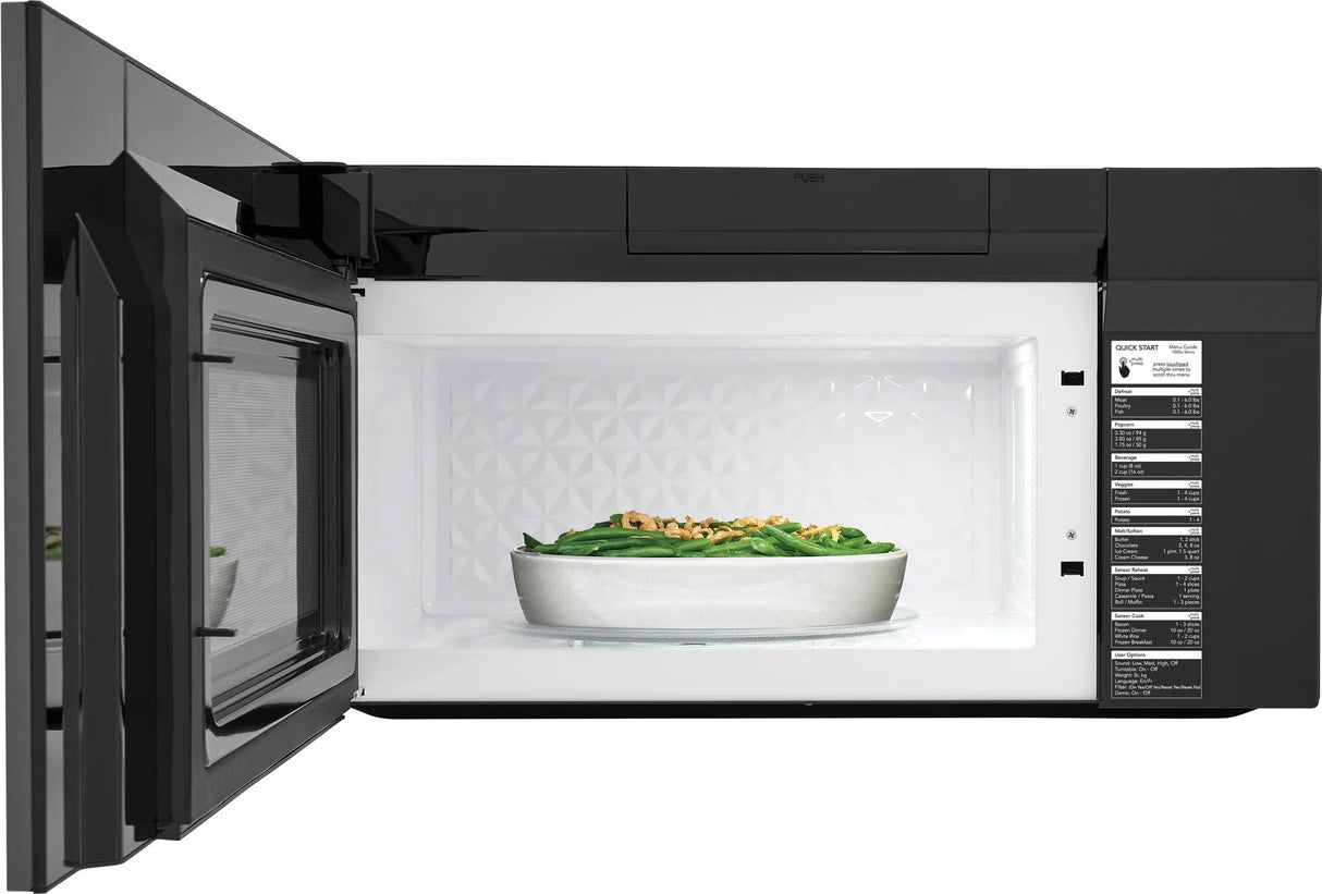 Frigidaire Gallery 1.9 Cu. Ft. Over-the-Range Microwave with Sensor Cook, Smudge-Proof Black Stainless Steel