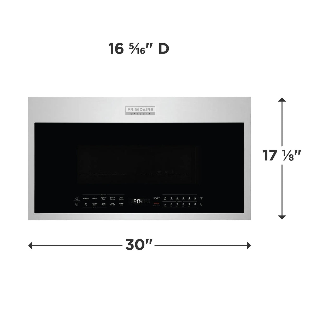 Frigidaire Gallery 1.9 Cu. Ft. Over-the-Range Microwave with Air Fry & Convection, Smudge-Proof Stainless Steel