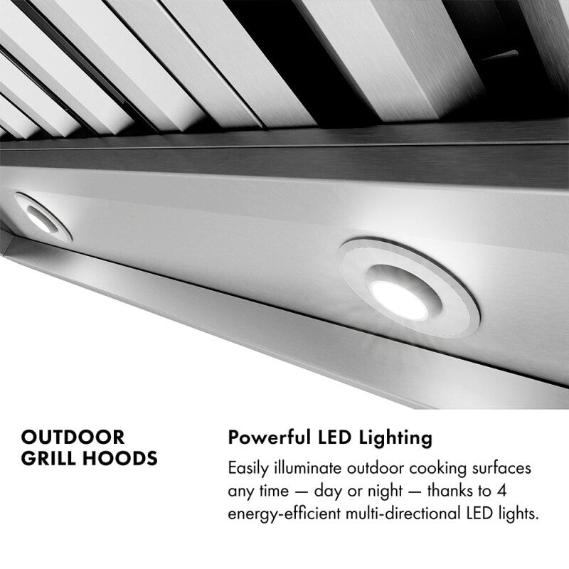 ZLINE 48 in. Island Mount Outdoor Grill Hood (GOi2-48) - (GOI248) -