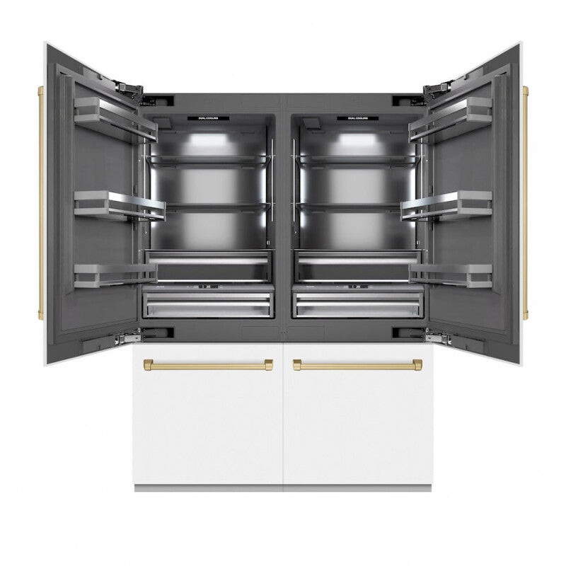 Autograph Edition 60 in. 32.2 cu. ft. French Door Built-In Bottom Freezer Refrigerator with Water Dispenser and Ice Maker - (GRBIVZWM60CB) -