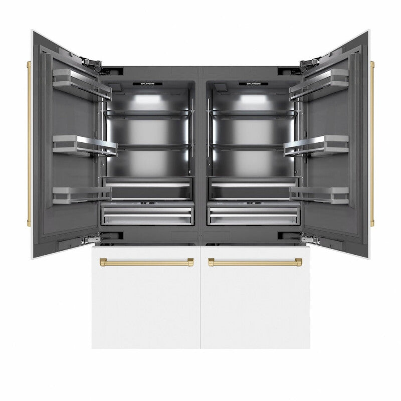 Autograph Edition 60 in. 32.2 cu. ft. French Door Built-In Bottom Freezer Refrigerator with Water Dispenser and Ice Maker - (GRBIVZWM60CB) -