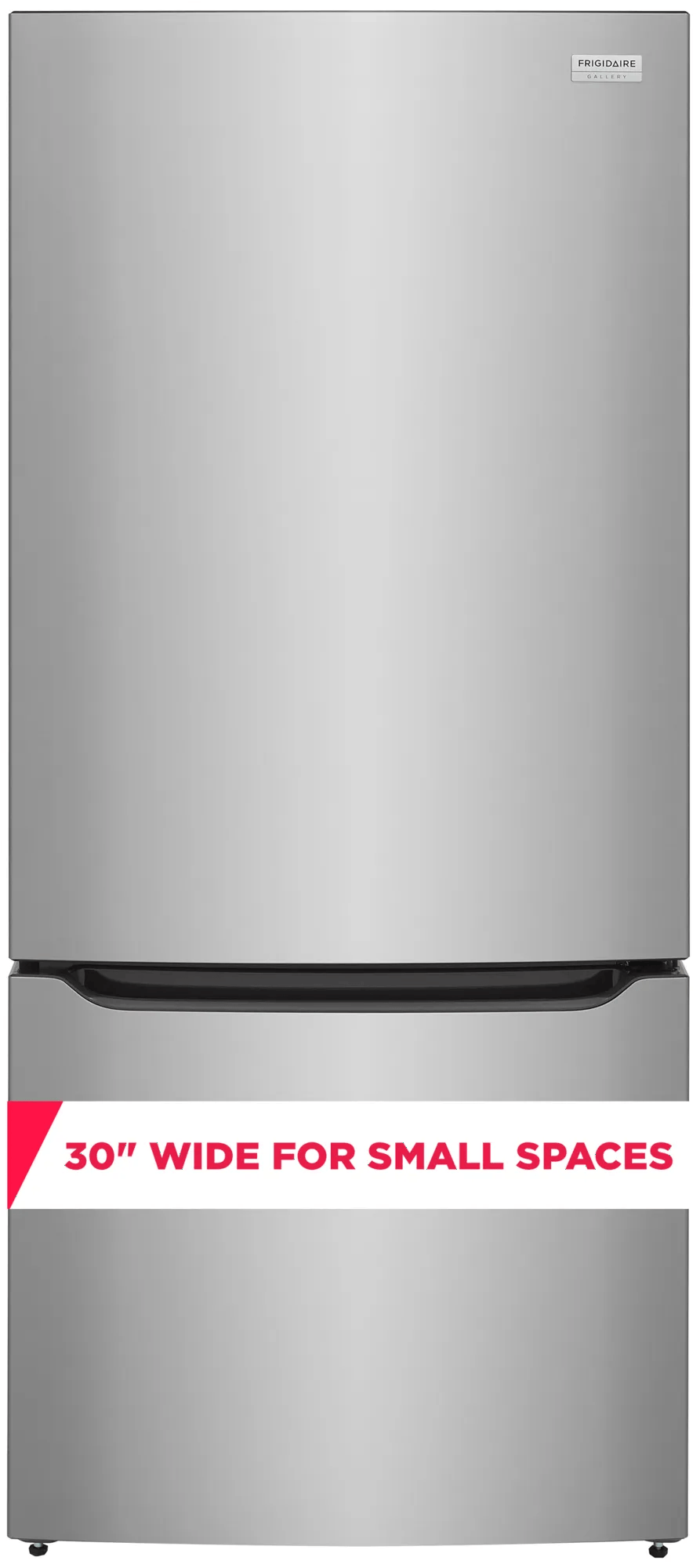 Frigidaire Gallery GRBN2012AF bottom freezer refrigerator front view