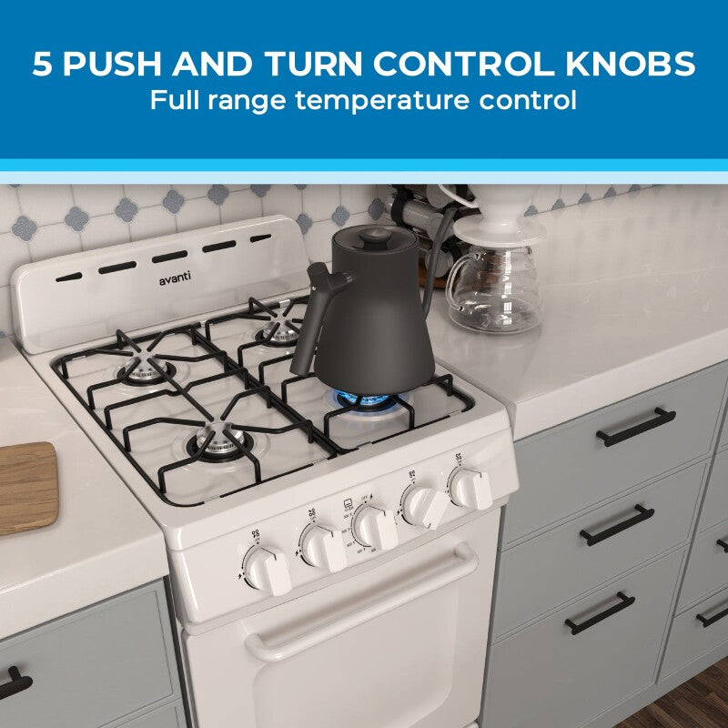 20" Gas Range - (GRO20P0W) - AVANTI