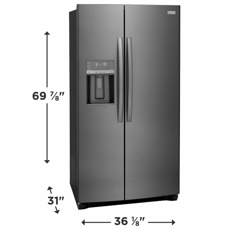 Frigidaire Gallery 22.3 Cu. Ft. 36" Counter Depth Side by Side Refrigerator - (GRSC2352AD) - FRIGIDAIRE