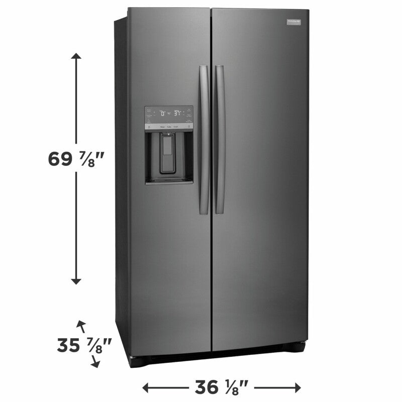 Frigidaire Gallery 25.6 Cu. Ft. 36" Standard Depth Side by Side Refrigerator - (GRSS2652AD) - FRIGIDAIRE