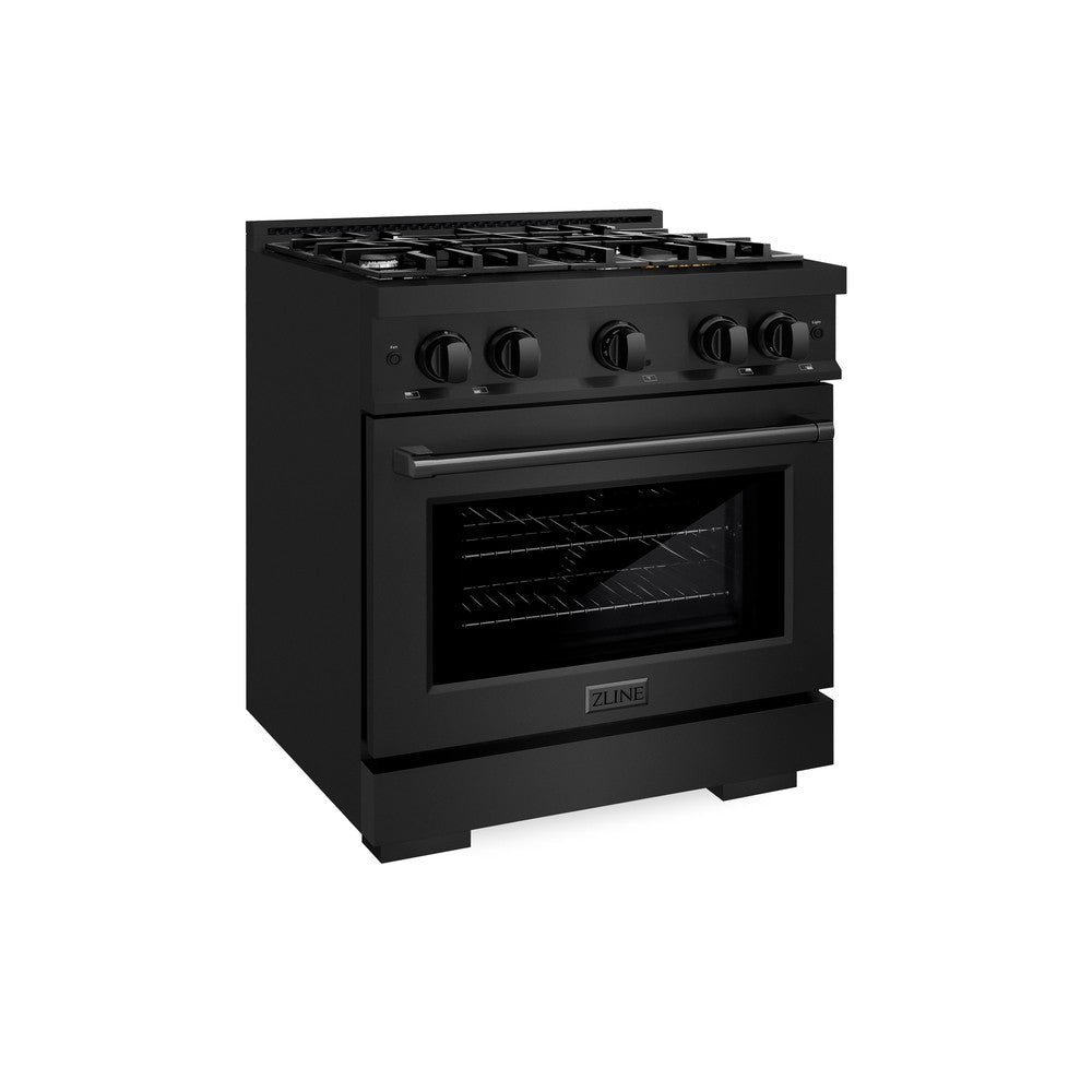 30 in. 4.2 cu. ft. Select Dual Fuel Range with 4 Burner Gas Cooktop and Electric Convection Oven - (HDRB30) -