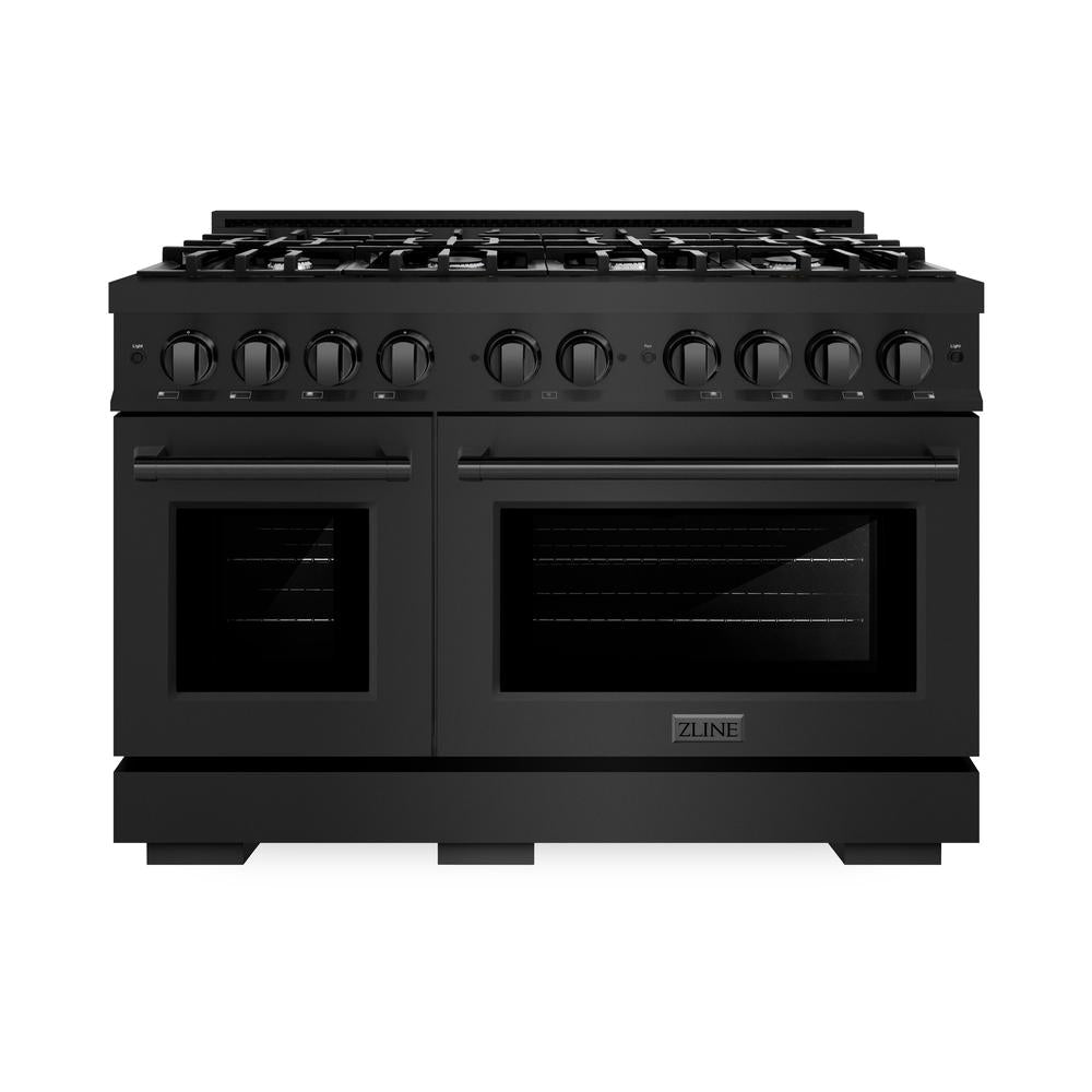 48 in. 6.7 cu. ft. Select Double Oven Dual Fuel Range with 8 Burner Gas Cooktop - (HDRB48) -