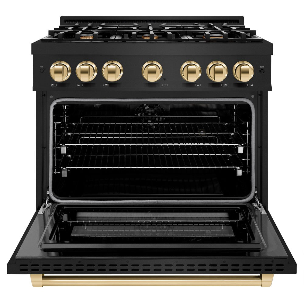Autograph Edition 36 in. 5.2 cu. ft. Select Dual Fuel Range with 6 Burner Gas Cooktop and Electric Convection Oven - (HDRBZ36G) -