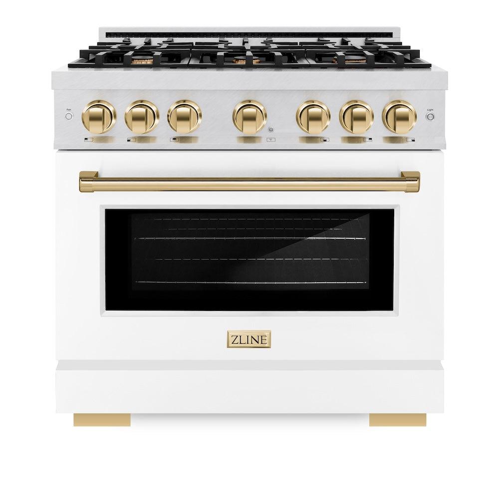 Autograph Edition 36 in. 5.2 cu. ft. Select Dual Fuel Range with 6 Burner Gas Cooktop and Electric Convection Oven - (HDRSZWM36G) -