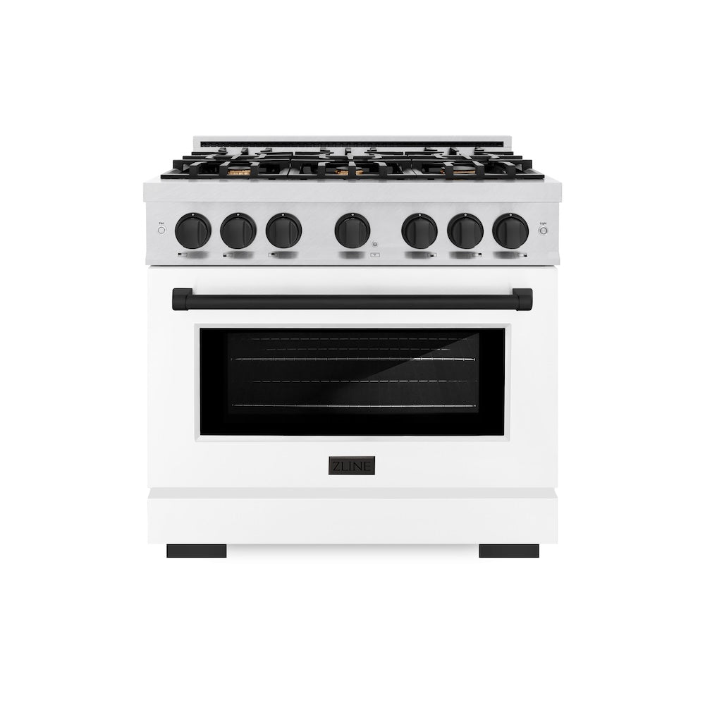 Autograph Edition 36 in. 5.2 cu. ft. Select Dual Fuel Range with 6 Burner Gas Cooktop and Electric Convection Oven - (HDRSZWM36MB) -