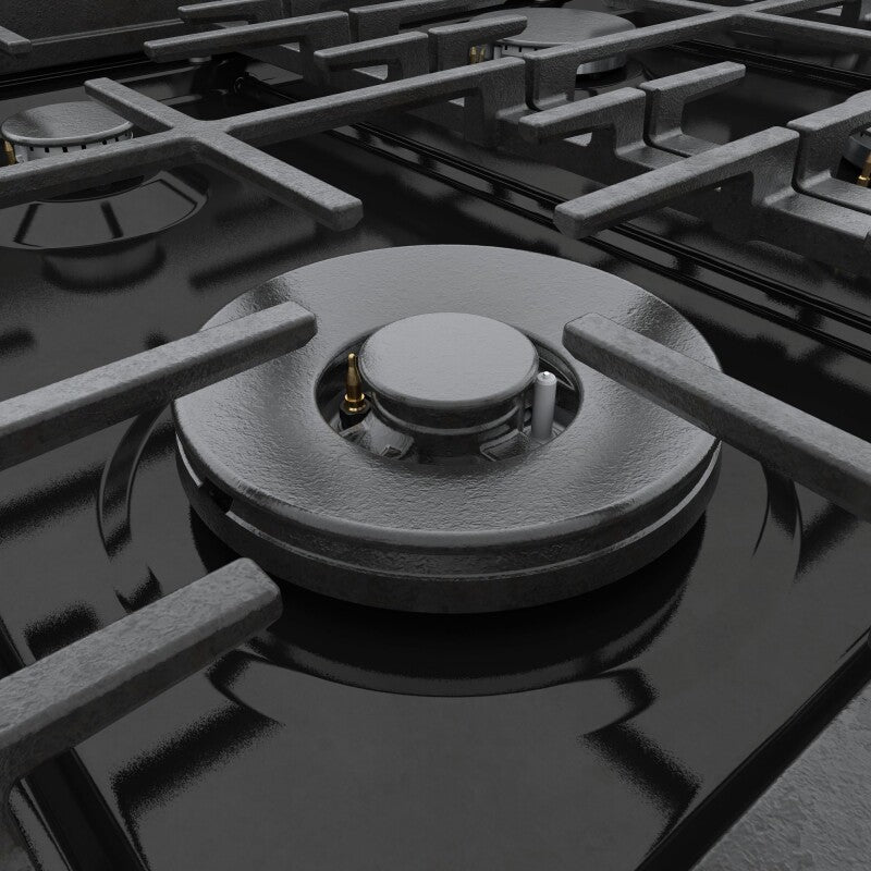 800 Series Dual Fuel Freestanding Range 36" Black Stainless Steel - (HDS8645U) - BOSCH