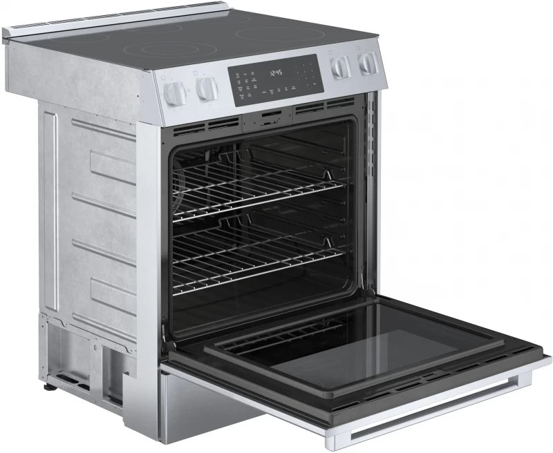 800 Series Electric Slide-in Range 30" Stainless Steel - (HEI8056U) - BOSCH