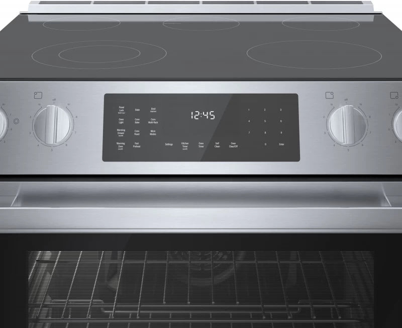 800 Series Electric Slide-in Range 30" Stainless Steel - (HEI8056U) - BOSCH