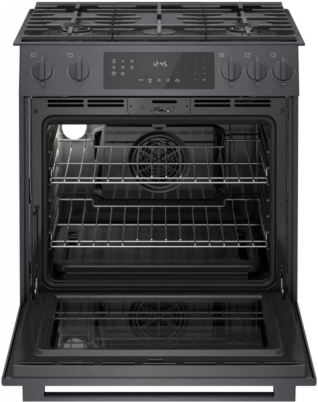 800 Series Gas Slide-in Range 30" Black - (HGI8046UC) - BOSCH