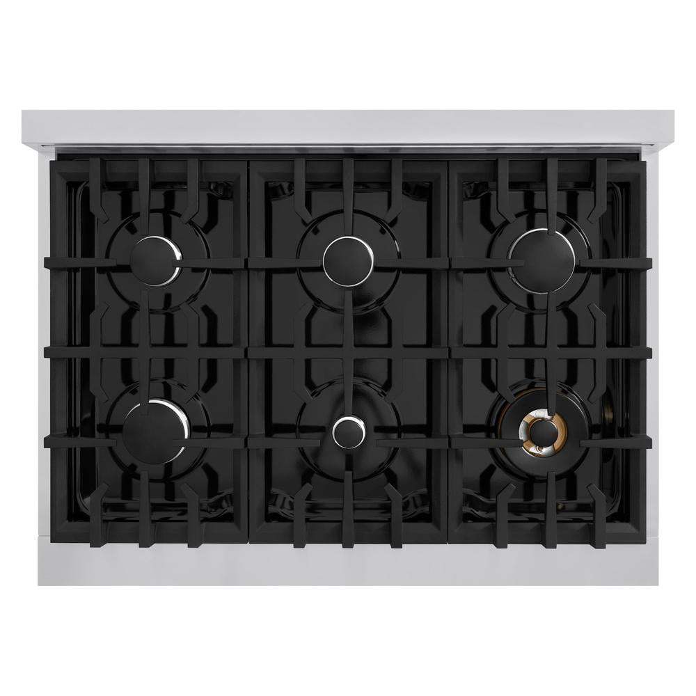 36 in. 5.2 cu. ft. Select Gas Range with 6 Burner Cooktop and Convection Gas Oven - (HGR36) -