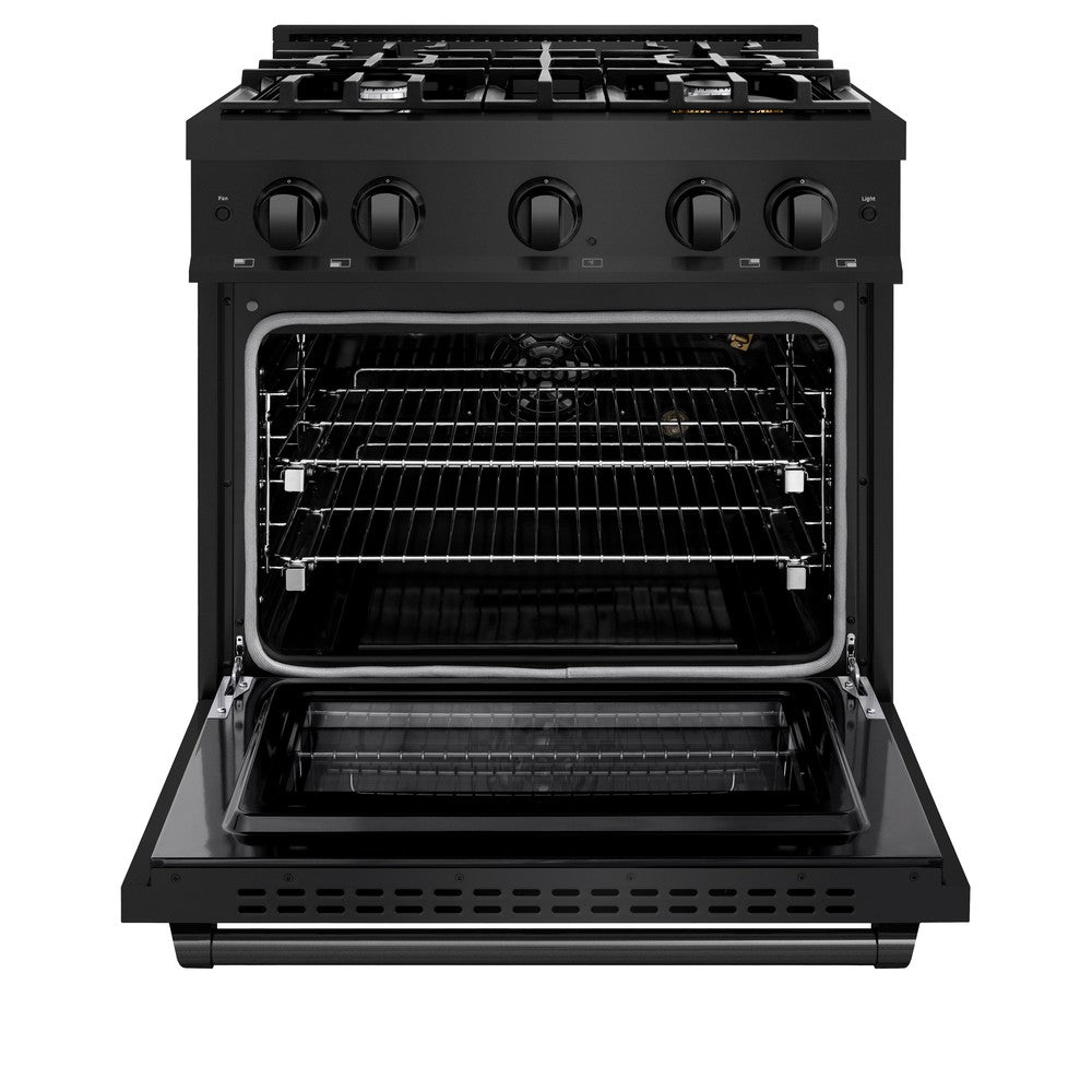 30 in. 4.2 cu. ft. Select Gas Range with 4 Burner Cooktop and Convection Gas Oven - (HGRB30) -